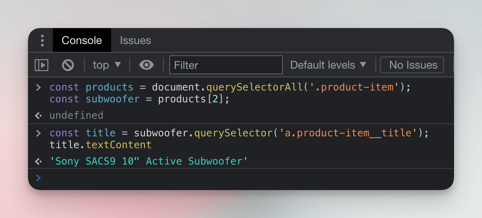 Extracting product title